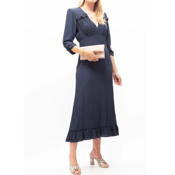 Smythe Dresses & Skirts - SMYTHE  Midi Tea Dress Navy